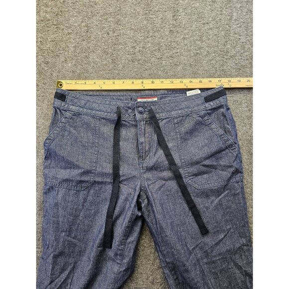 Tommy Hilfiger Lightweight Drawstring Waist Pants Sz 10 Rolled Cuff Straight leg - Picture 7 of 11